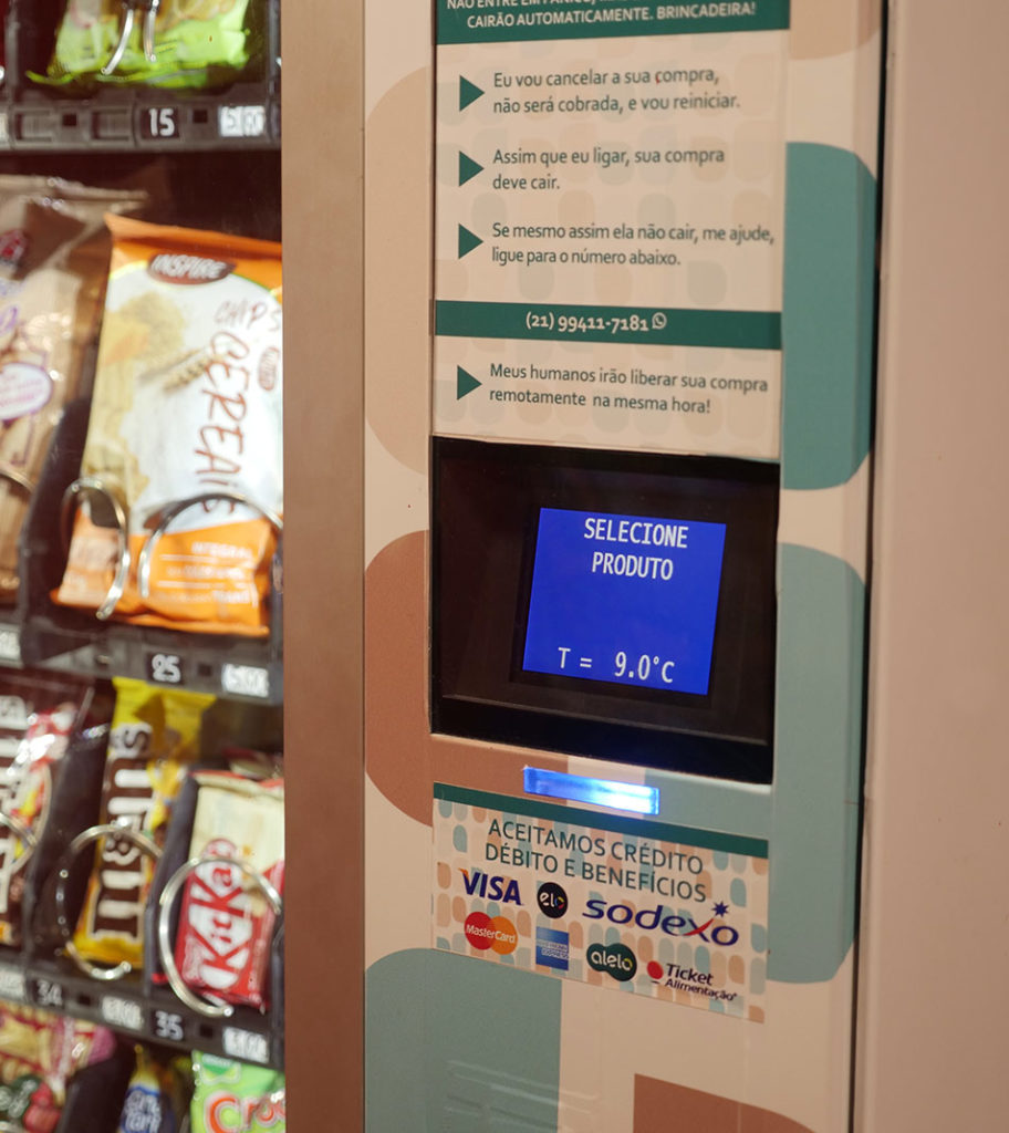 instruções de vending machine